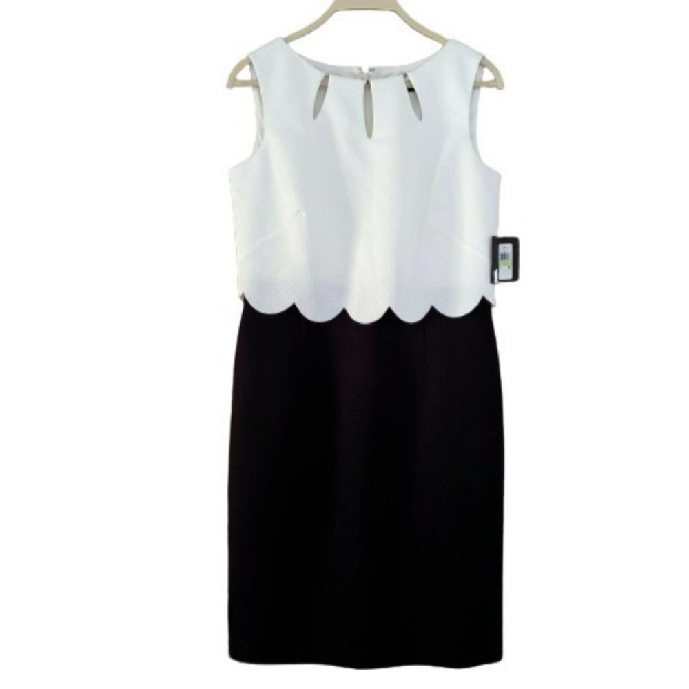 Ellen Tracy Black amd White Dress